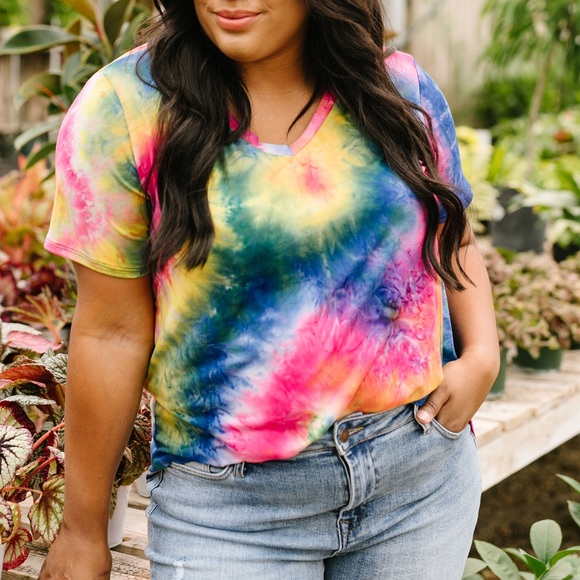 Sapphire Tie Dye Fantasy Top - Picture 3 of 9